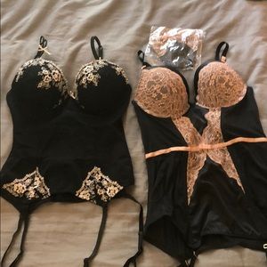 Bundle of two Adore Me corsets. Size L